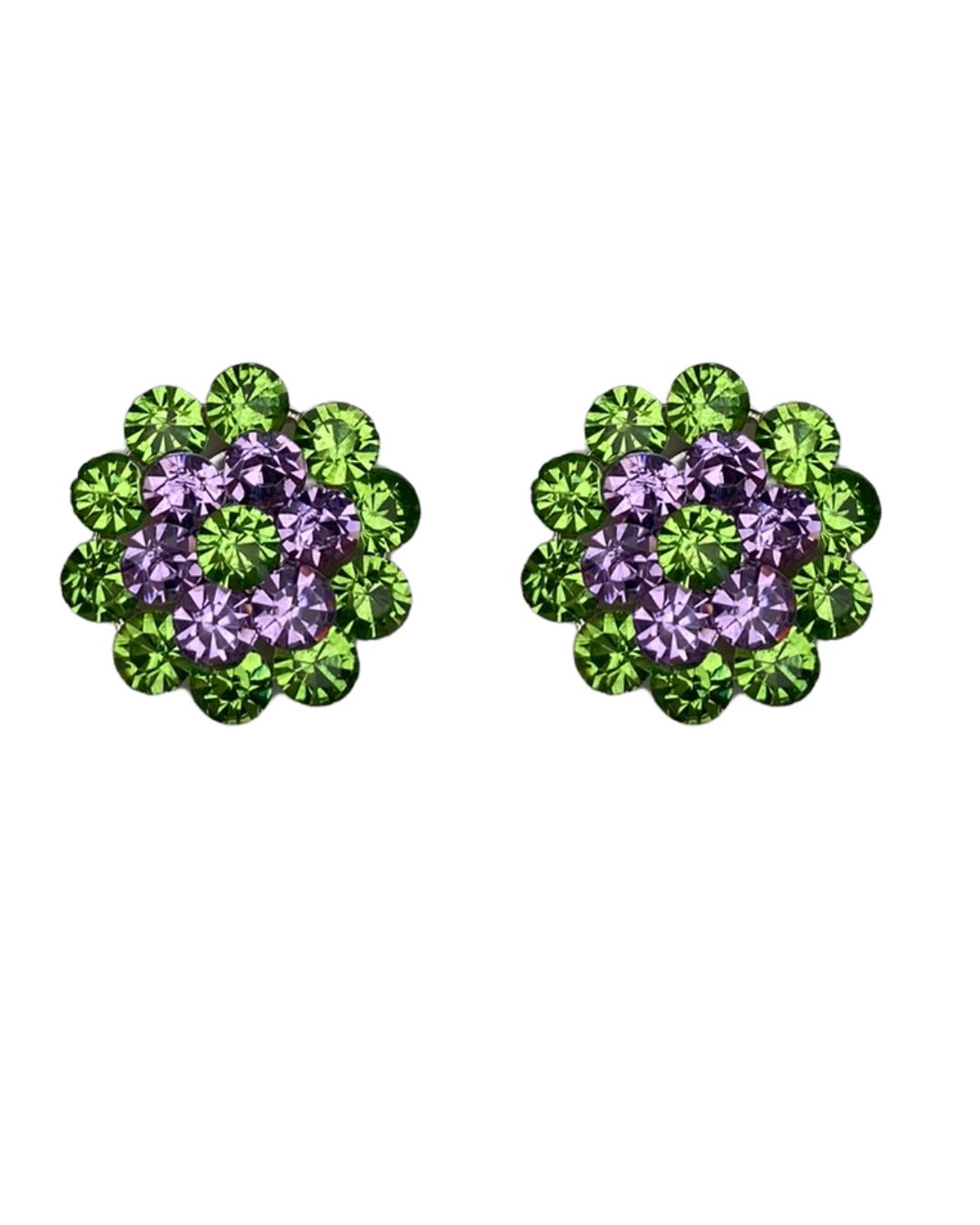 Stud Clusters in Peridot and Mauve
