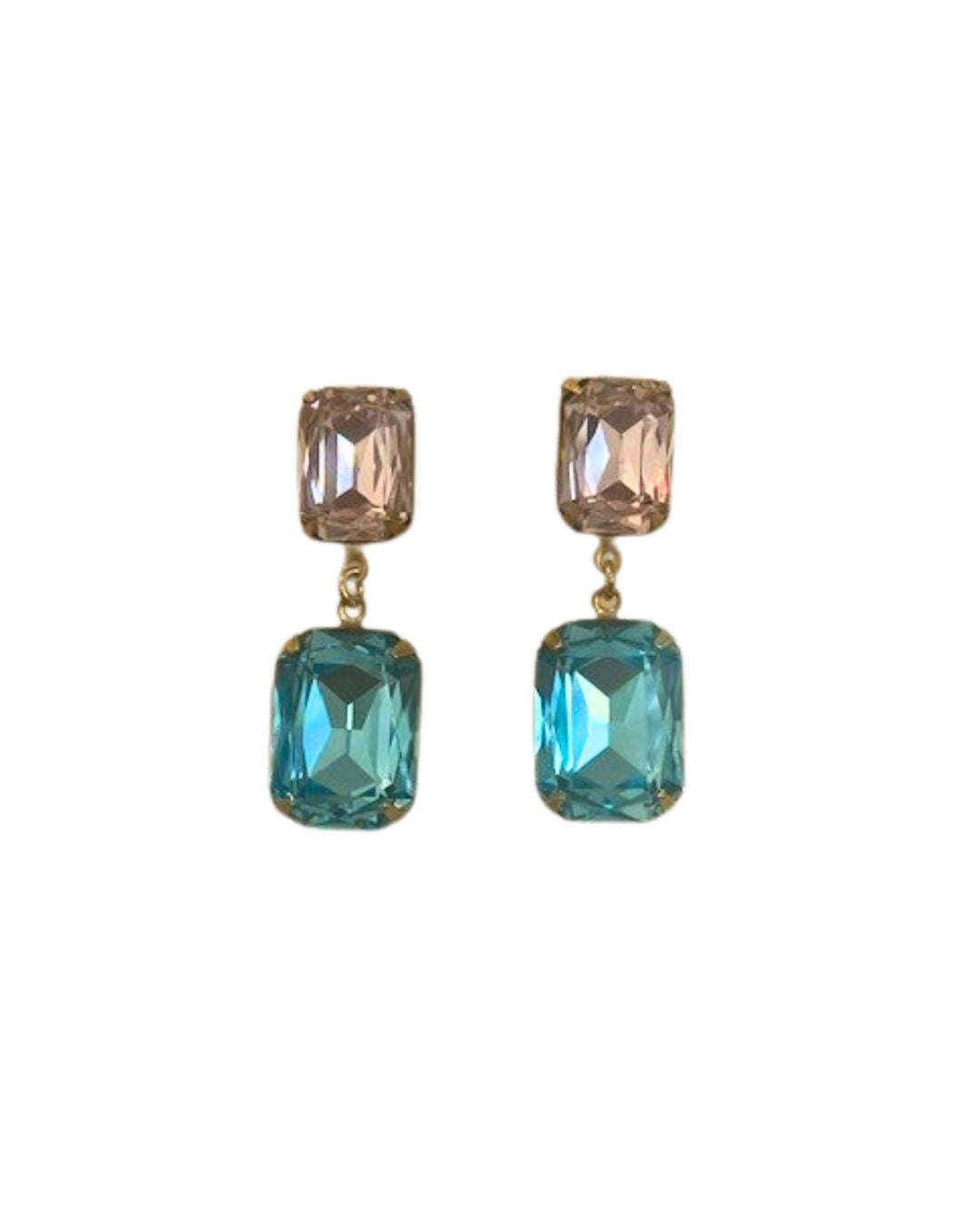Arabella Drops in Blush & Aqua