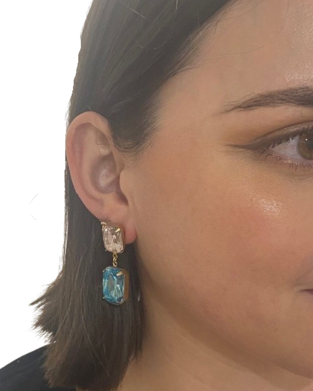Arabella Drops in Blush & Aqua