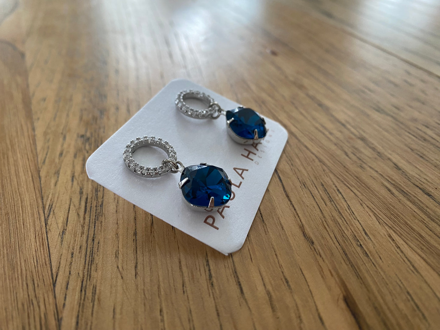Halo Drops in Navy Blue
