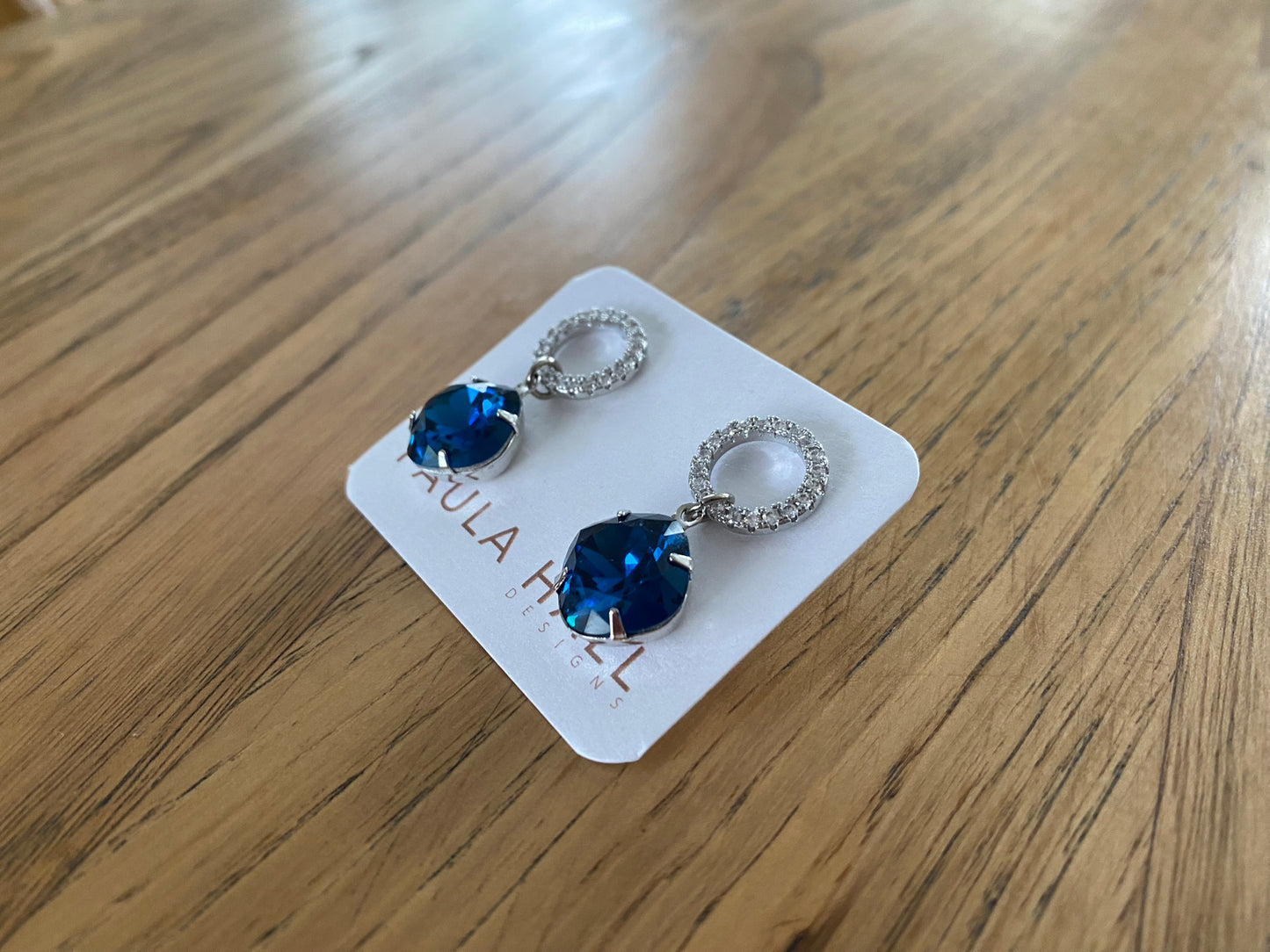 Halo Drops in Navy Blue