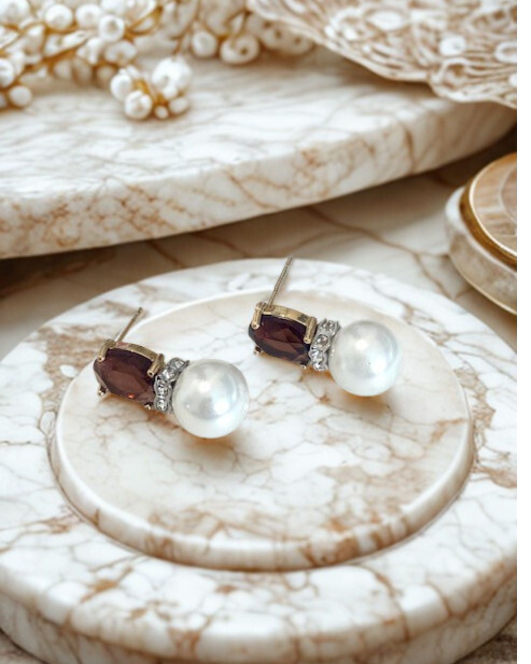 Prue Studs Plum