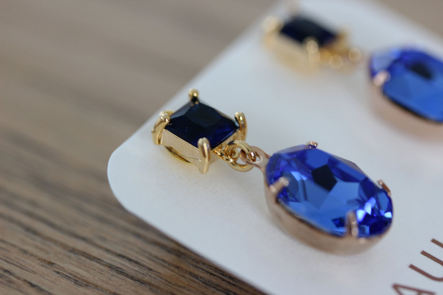 Classic Solitaire Drops in Sapphire