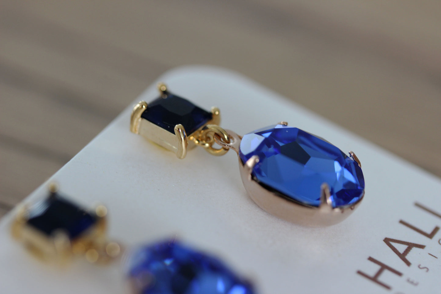 Classic Solitaire Drops in Sapphire