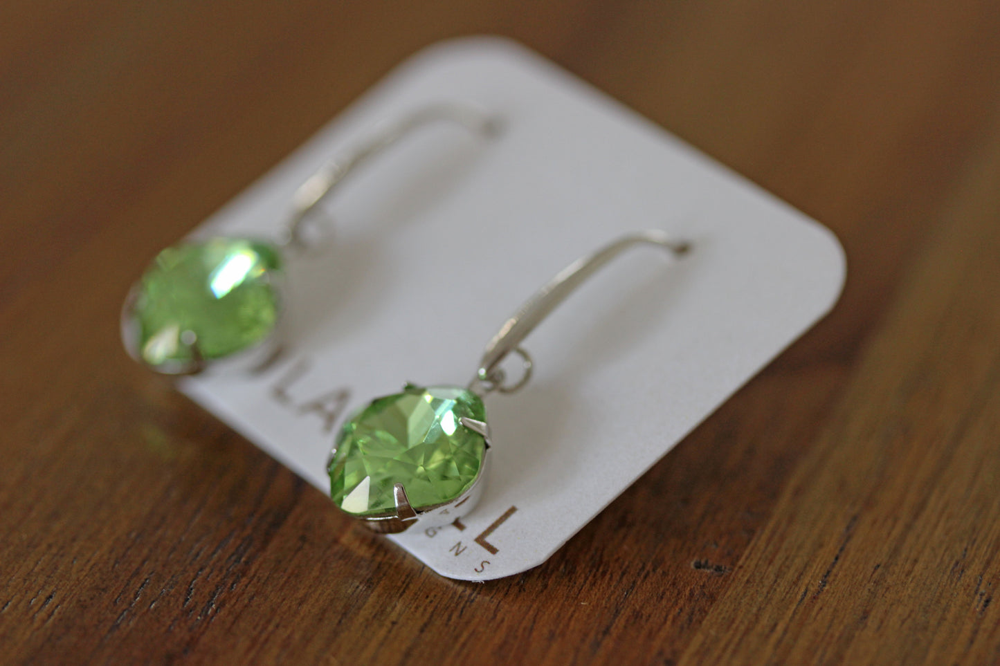 Solitaire Drops in Light Green