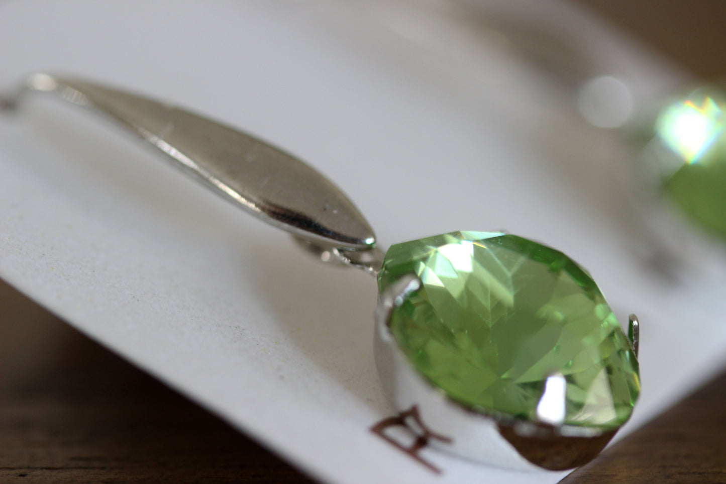 Solitaire Drops in Light Green