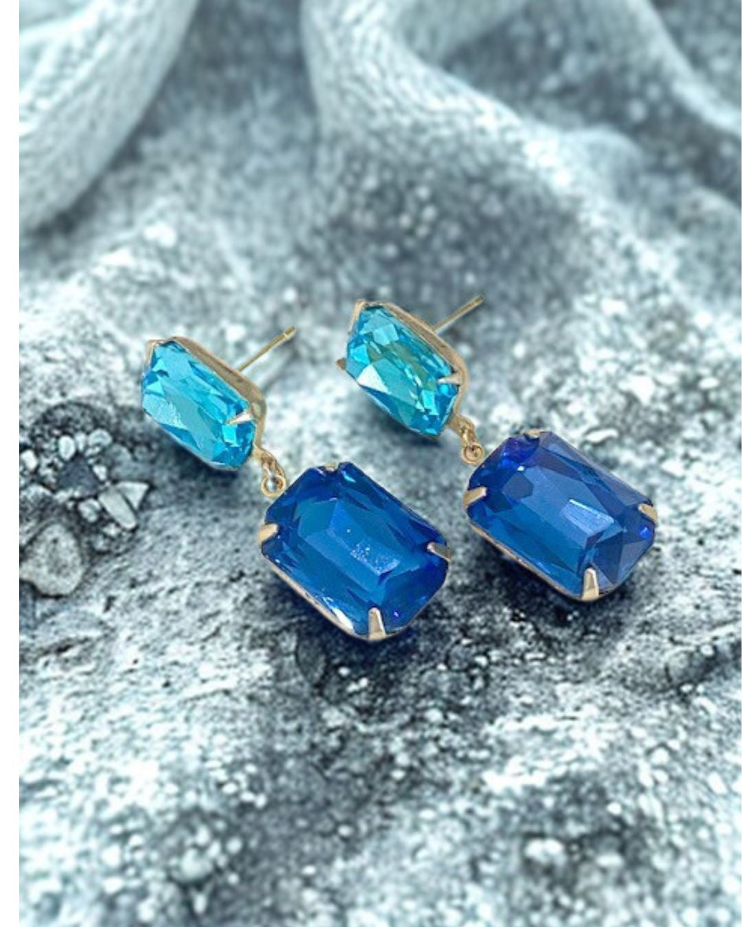 Arabella Drops Aqua & Sapphire