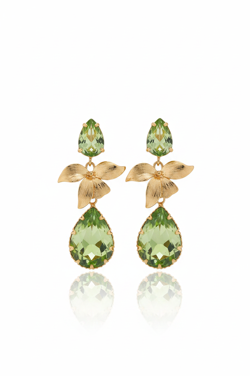 Gracie Drops in Peridot