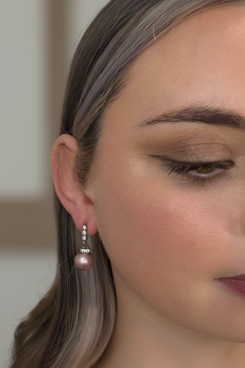 Dusty Pearl Drops model photo