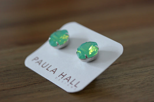 Solitaire Studs in Pacific Opal